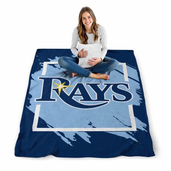 tampa bay rays splatter effect navy blanket high quality