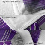 tcu horned frogs diagonal stripes purple blanket best selling