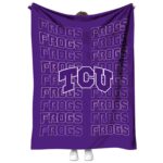 tcu horned frogs fan pride purple blanket best selling