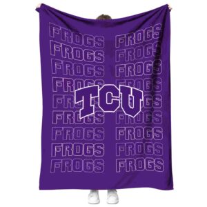 tcu horned frogs fan pride purple blanket best selling