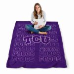 tcu horned frogs fan pride purple blanket best selling