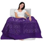 tcu horned frogs fan pride purple blanket best selling