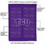 tcu horned frogs fan pride purple blanket best selling