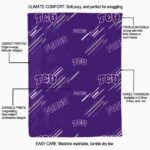 tcu horned frogs fan spirit purple blanket best selling