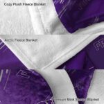 tcu horned frogs fan spirit purple blanket best selling