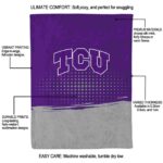 tcu horned frogs gradient dots purple blanket best selling