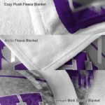 tcu horned frogs splatter effect purple blanket best selling