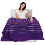 tcu horned frogs striped pattern purple blanket best selling