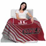 temple owls diagonal stripes red blanket latest model