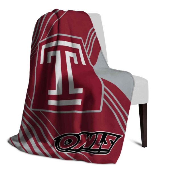 temple owls diagonal stripes red blanket top rated