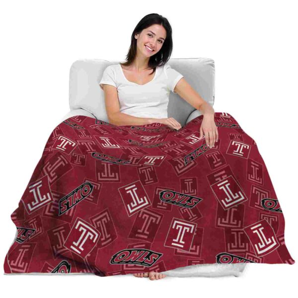 temple owls diehard fans red blanket latest model