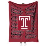 temple owls fan pride red blanket best selling