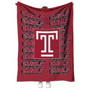 temple owls fan pride red blanket best selling