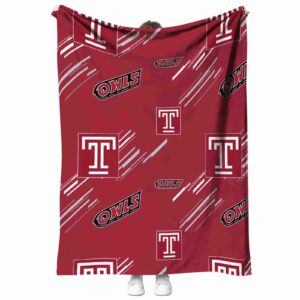 temple owls fan spirit red blanket best selling