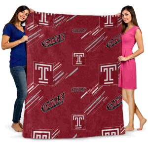 temple owls fan spirit red blanket fashion forward