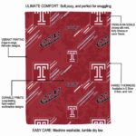 temple owls fan spirit red blanket best selling