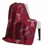 temple owls fan spirit red blanket best selling