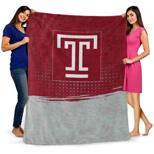 temple owls gradient dots red blanket fashion forward