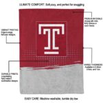 temple owls gradient dots red blanket best selling