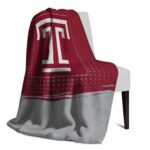 temple owls gradient dots red blanket best selling