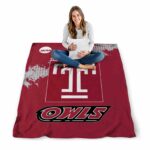 temple owls grunge texture red blanket best selling