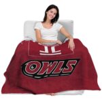 temple owls grunge texture red blanket best selling