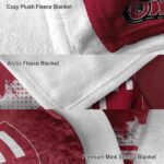 temple owls grunge texture red blanket best selling