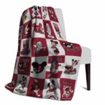 temple owls mickey minnie red white blanket best selling