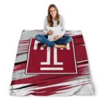 temple owls paint streaks red white blanket best selling