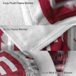 temple owls splatter effect red blanket best selling