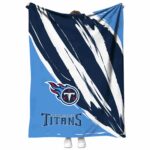 tennessee titans brushstrokes navy white blanket best selling