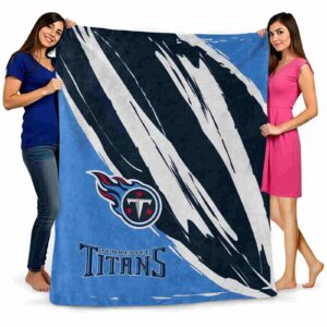 tennessee titans brushstrokes navy white blanket fashion forward