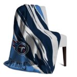 tennessee titans brushstrokes navy white blanket top rated