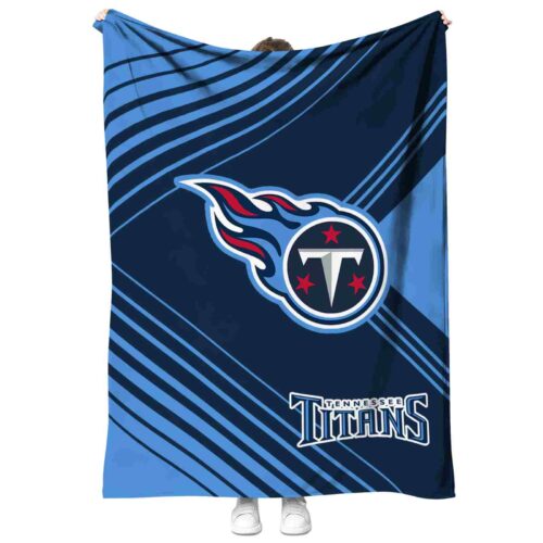 tennessee titans diagonal stripes navy blanket best selling