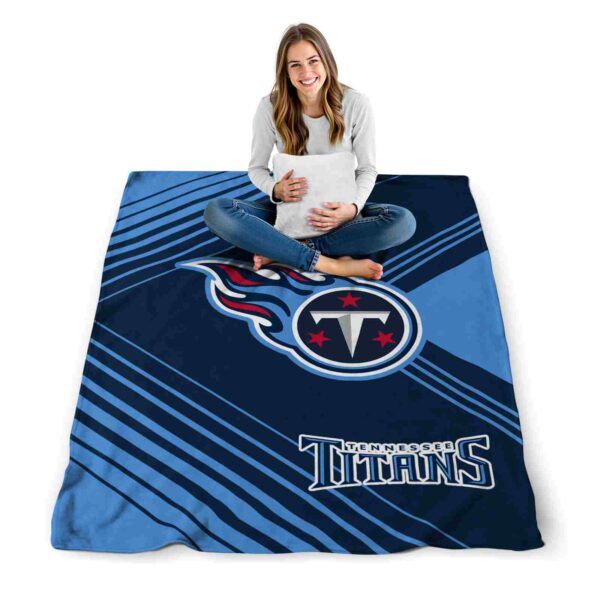 tennessee titans diagonal stripes navy blanket high quality