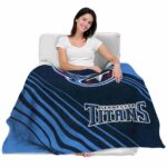 tennessee titans diagonal stripes navy blanket latest model
