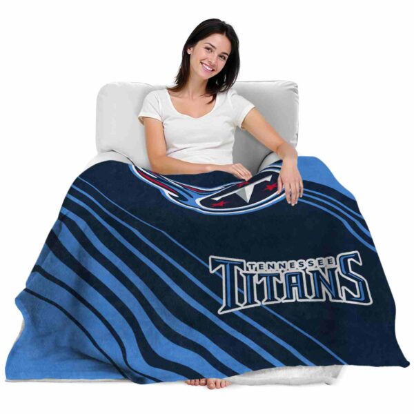 tennessee titans diagonal stripes navy blanket latest model