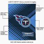 tennessee titans diagonal stripes navy blanket new arrival