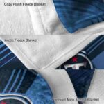 tennessee titans diagonal stripes navy blanket premium grade