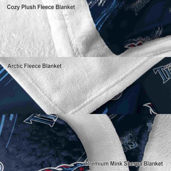 tennessee titans fan spirit navy blanket premium grade