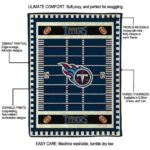 tennessee titans football field navy blanket new arrival