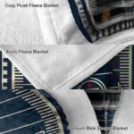 tennessee titans football field navy blanket premium grade