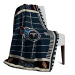 tennessee titans football field navy blanket top rated