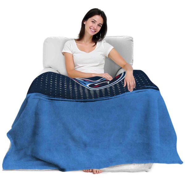 tennessee titans gradient dots navy blanket latest model