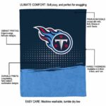 tennessee titans gradient dots navy blanket new arrival
