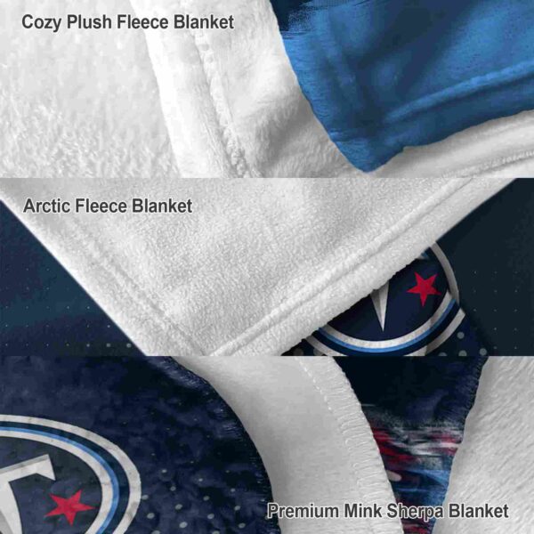 tennessee titans gradient dots navy blanket premium grade