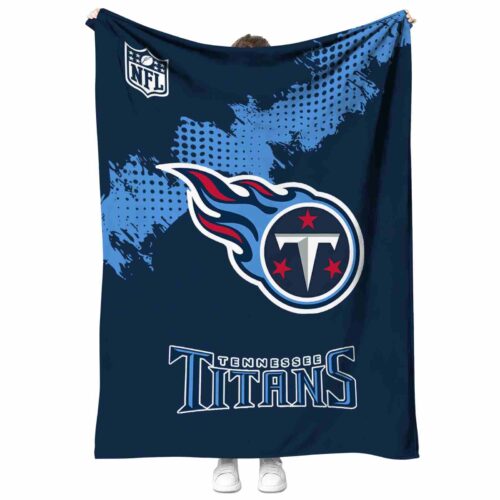 tennessee titans grunge texture navy blanket best selling