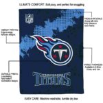 tennessee titans grunge texture navy blanket new arrival