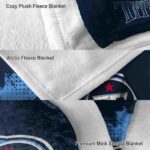 tennessee titans grunge texture navy blanket premium grade