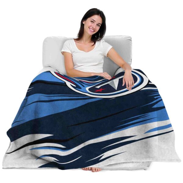 tennessee titans paint streaks navy white blanket latest model
